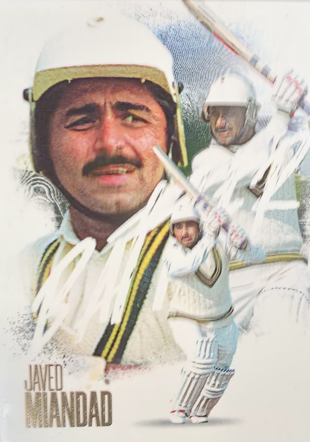 Javed Miandad, Portrait base, front