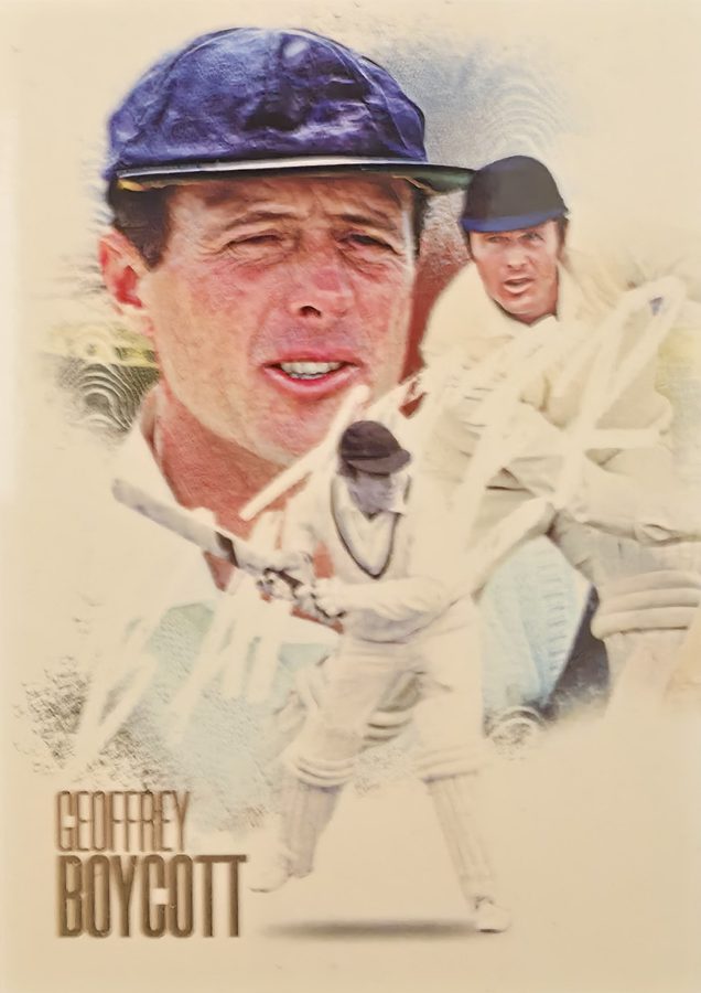 Geoffrey Boycott, Portrait base, front