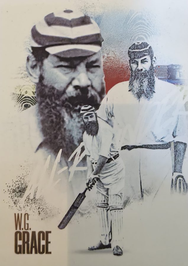W.G. Grace, Portrait base, front