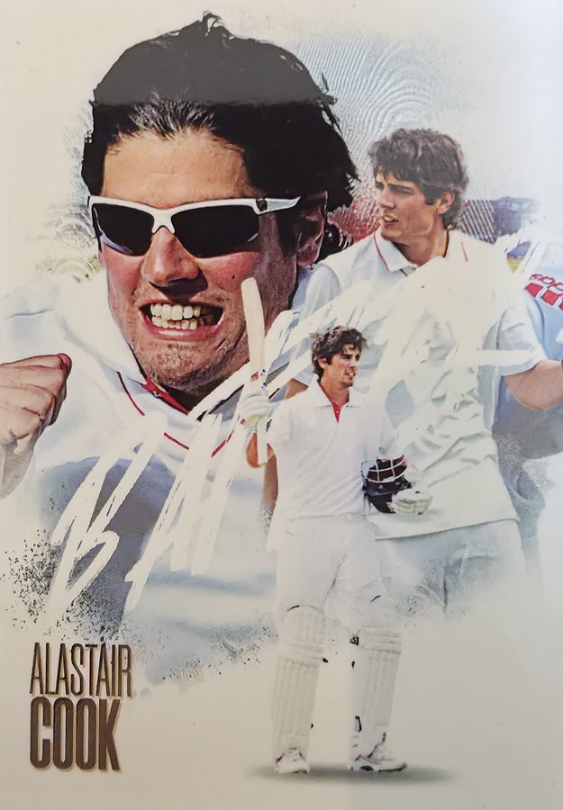 Alastair Cook, Portrait base, front