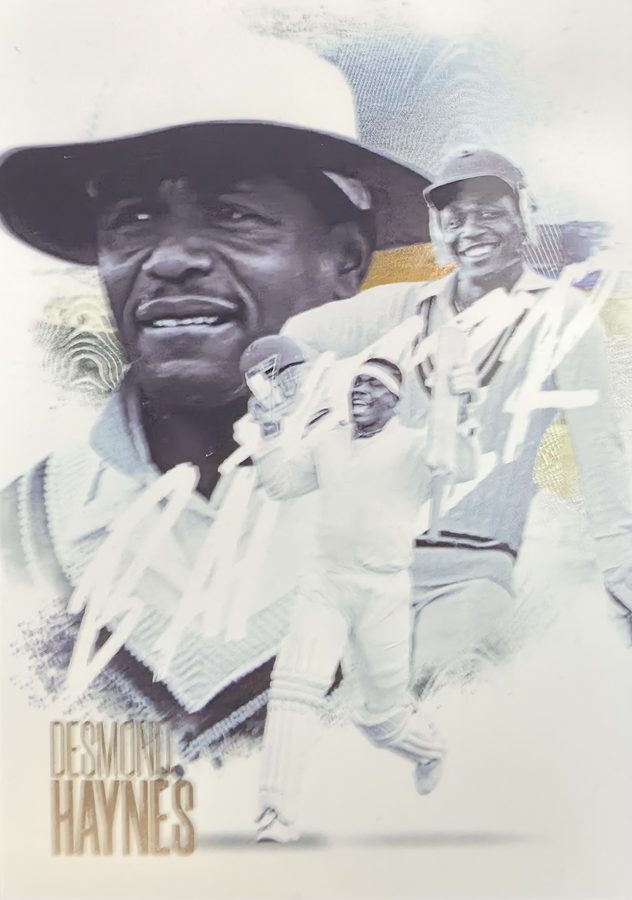 Desmond Haynes, Portrait base, front