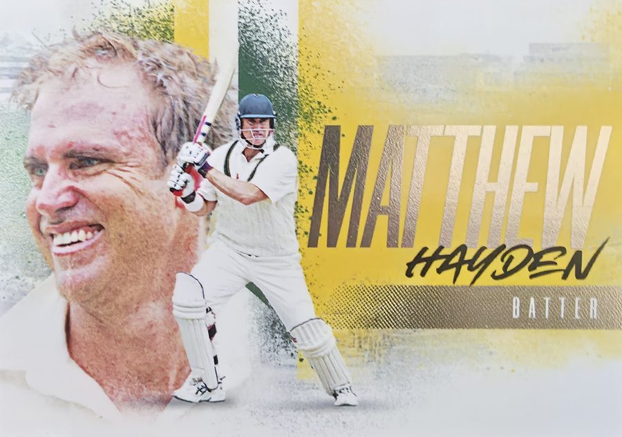 Matthew Hayden, Landscape base, front