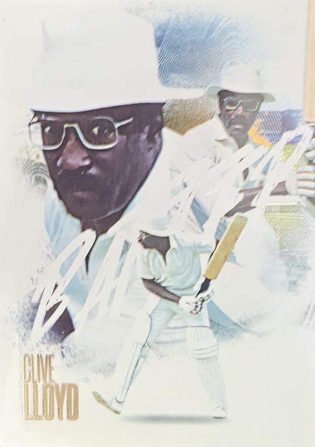 Clive Lloyd, Portrait base, front