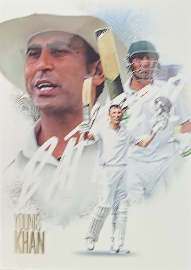 Younis Khan, Portrait base, front