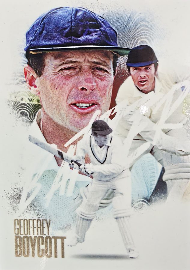 Geoffrey Boycott, Portrait base, front