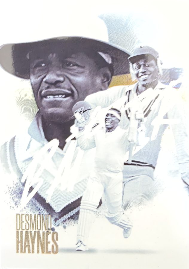 Desmond Haynes, Portrait base, front