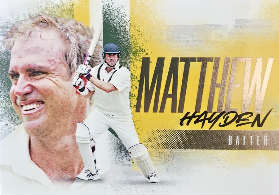 Matthew Hayden, Landscape base, front